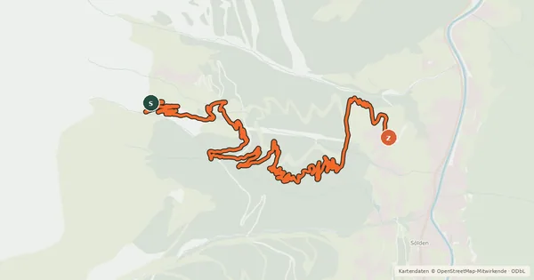 Kartenübersicht der Radroute Gahe Line