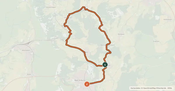 Kartenübersicht der Radroute Garten-Traum-Tour (E-Bike-Tour)