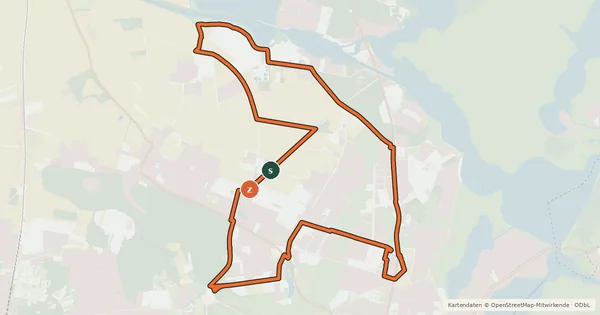 Kartenübersicht der Radroute Gartenkulturpfad Gärtnergenerationen-Rundweg (Rad/blau)