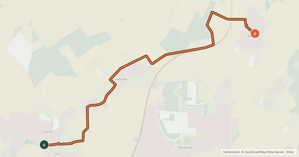 Kartenübersicht der Radroute Geilenkirchen (03) - Geilenkirchen (04)