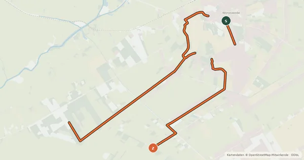Kartenübersicht der Radroute Gelbe Route