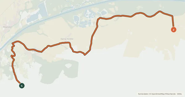 Kartenübersicht der Radroute Geološka pot