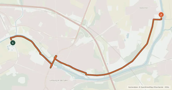Kartenübersicht der Radroute Geopark Marmorroute