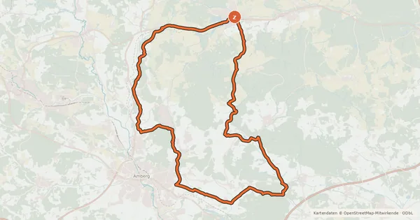 Kartenübersicht der Radroute Geotour 2
