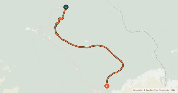 Kartenübersicht der Radroute Geschriebenstein Strecke Süd (Up- Downhill)