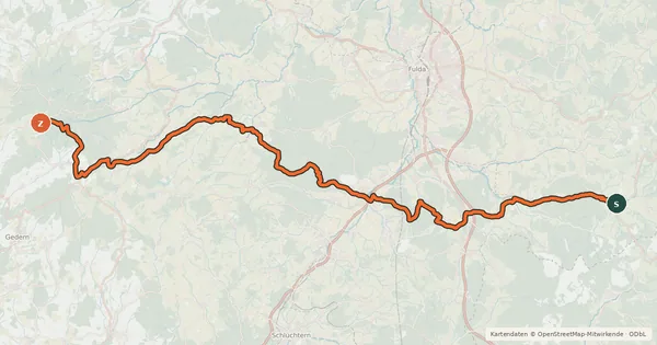 Kartenübersicht der Radroute Gipfeltour