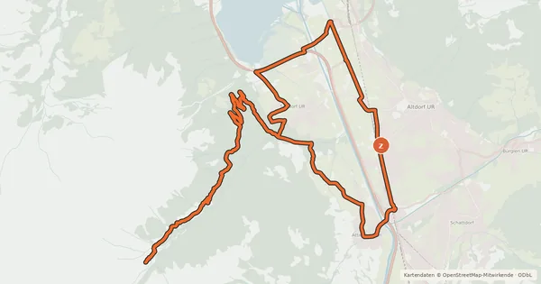 Kartenübersicht der Radroute Gitschital Bike