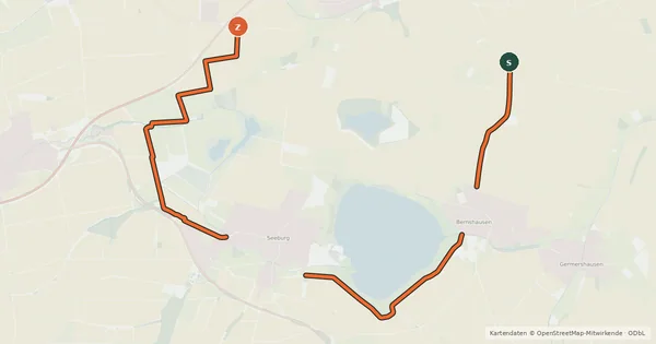 Kartenübersicht der Radroute Goldene Mark (28)