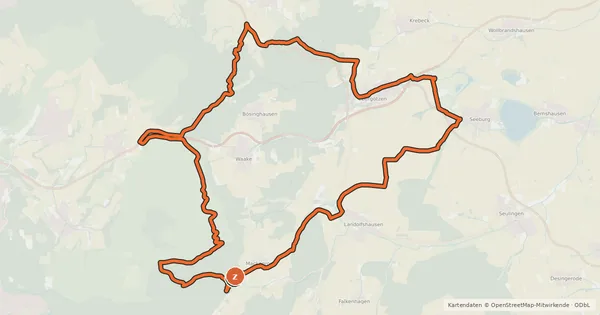 Kartenübersicht der Radroute Goldene Mark (35)