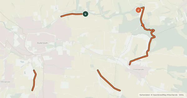 Kartenübersicht der Radroute Goldene Mark (48)