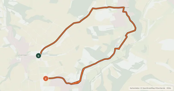 Kartenübersicht der Radroute Goldene Mark (61)