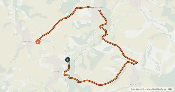Kartenübersicht der Radroute Goldene Mark (61+)