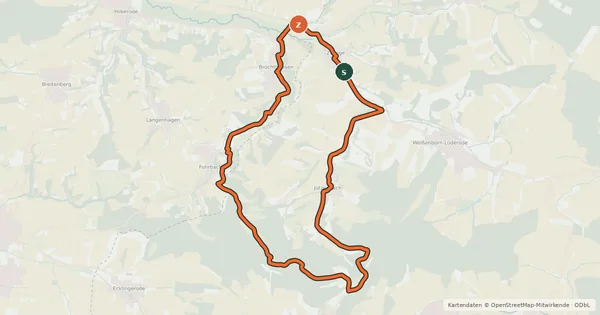 Kartenübersicht der Radroute Goldene Mark (63)