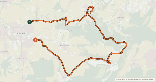 Kartenübersicht der Radroute Goldene Mark (65)
