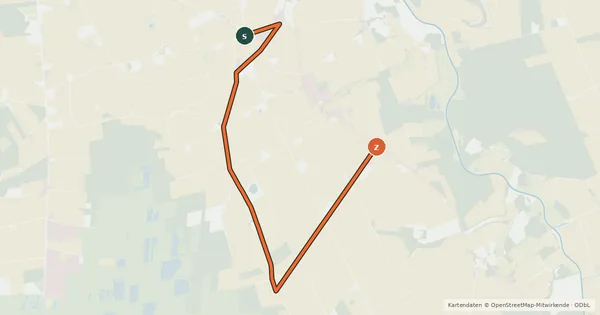 Kartenübersicht der Radroute Goldenstedt (30) - Goldenstedt (88)