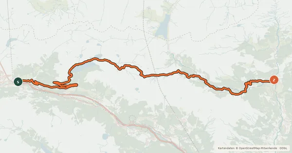 Kartenübersicht der Radroute Gottardo Bike Tappa 2 (Airolo-Olivone)