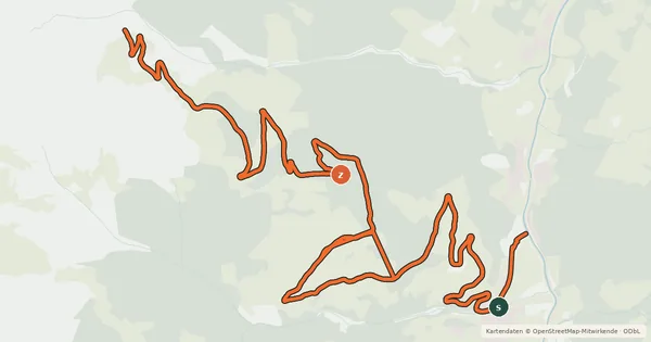 Kartenübersicht der Radroute GR 14 Großarl-Aualm