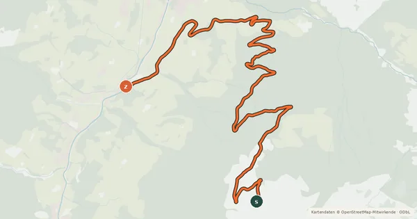 Kartenübersicht der Radroute GR 40 Großarl - Saukaralm