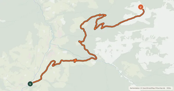 Kartenübersicht der Radroute GR 46 Großarl - Maurachalm