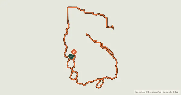 Kartenübersicht der Radroute Grand Rounds National Scenic Byway