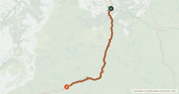 Kartenübersicht der Radroute Graubünden-Route