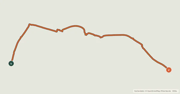 Kartenübersicht der Radroute Green Velo - Łącznik 203