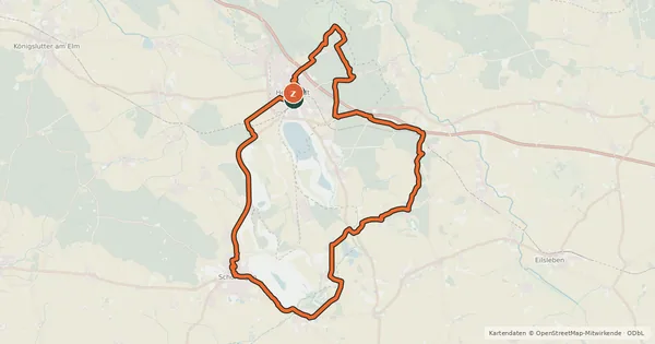 Kartenübersicht der Radroute grenzenlos-Route