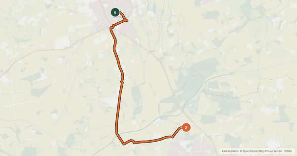 Kartenübersicht der Radroute Grenzgänger-Verbindungsroute