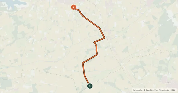 Kartenübersicht der Radroute Grenzgänger-Verbindungsroute