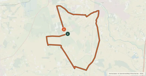 Kartenübersicht der Radroute Gronau-Epe Radroute G2