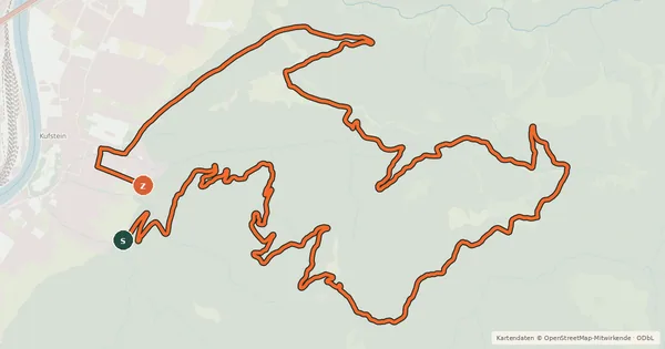 Kartenübersicht der Radroute Große Stadtberg-Runde
