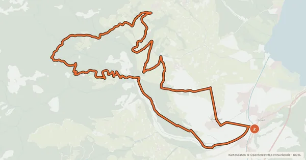 Kartenübersicht der Radroute Grossteilerberg Bike