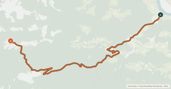 Kartenübersicht der Radroute Grünburger Hütte von Trattenbach