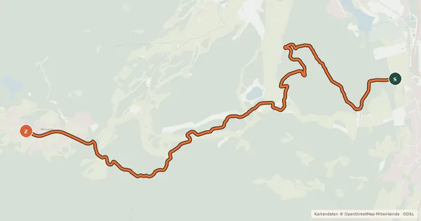 Kartenübersicht der Radroute Gschwandtkopf