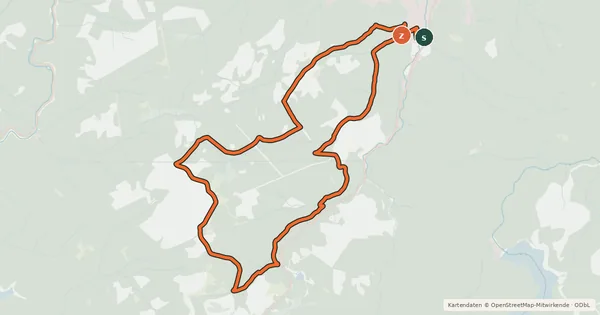 Kartenübersicht der Radroute H1 Spitzenberg Klippen-Tour