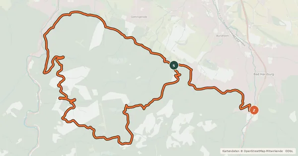 Kartenübersicht der Radroute H4 (Klippensteiger-Tour)