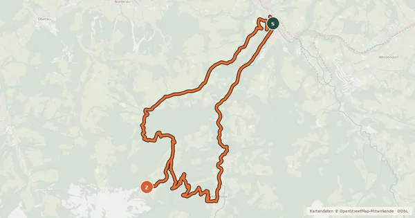 Kartenübersicht der Radroute Haagalmrunde