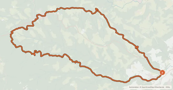 Kartenübersicht der Radroute Haderniggtour