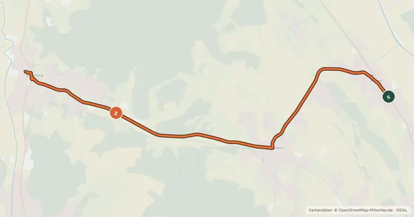 Kartenübersicht der Radroute Hallwil-Teufenthal