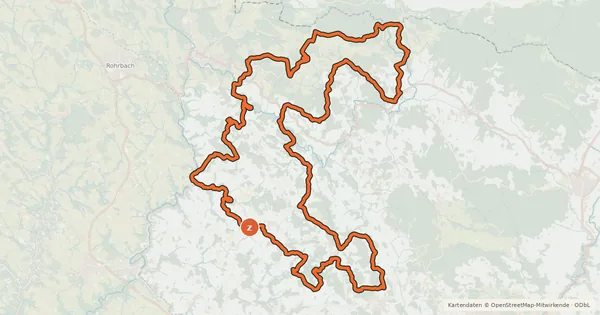 Kartenübersicht der Radroute Hansbergland-Nordrunde