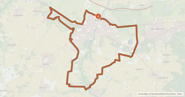 Kartenübersicht der Radroute Has & Igel Route