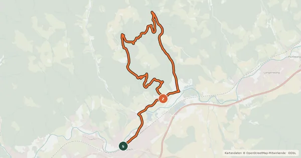 Kartenübersicht der Radroute Hasler-Runde