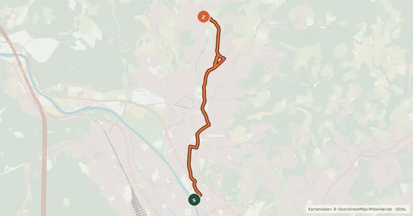 Kartenübersicht der Radroute Hauptradroute 3