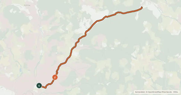 Kartenübersicht der Radroute Hauptradroute 4
