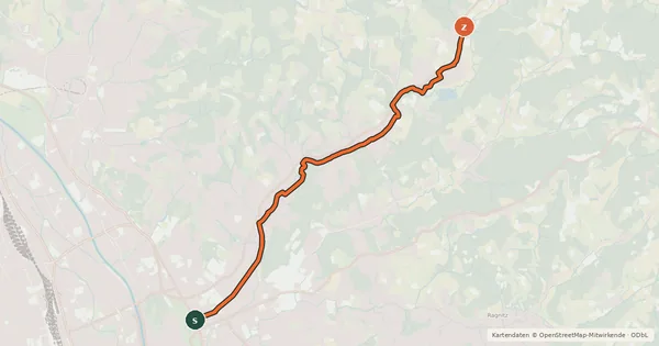 Kartenübersicht der Radroute Hauptradroute 5