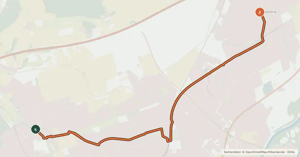 Kartenübersicht der Radroute Hauptroute Altdorf-Ergolding I