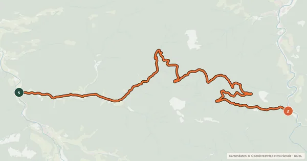 Kartenübersicht der Radroute Hausbach-Reichraming