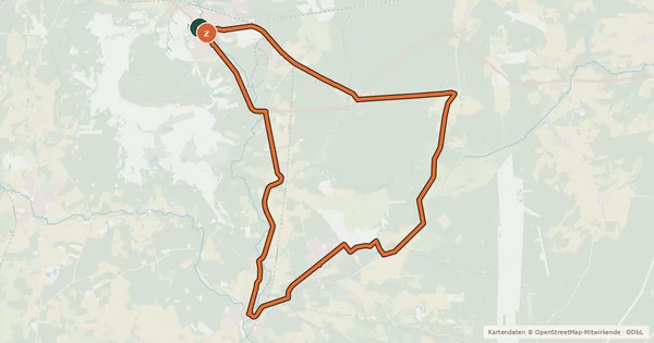Kartenübersicht der Radroute Heide Region Radweg 26