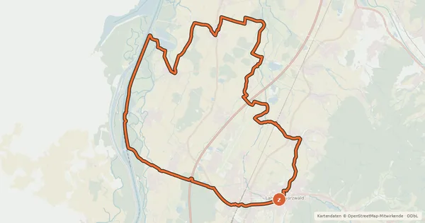Kartenübersicht der Radroute HeidengrabTour