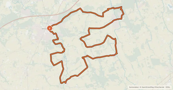Kartenübersicht der Radroute Heimat-Schätze-Tour